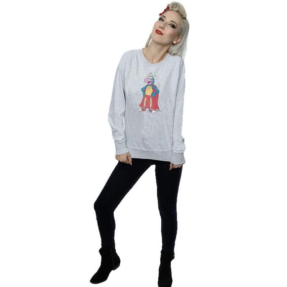 The Muppets Womens/Ladies Classic Gonzo Heather Sweatshirt / Heather Grey - Picture 3 of 7
